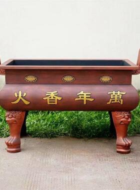 寺庙铸铁香炉室内外祖堂烧制插香鼎碳钢防锈供佛 大小号祠堂家用