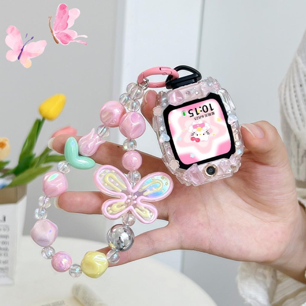 适用小天才儿童电话手表Z10表带Z9Z8Z7N3多巴胺卡通z6Pro替换挂链