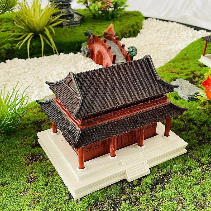 仿真古建凉亭摆件配件塔微景观装饰品酒店大圆桌中间造景摆设