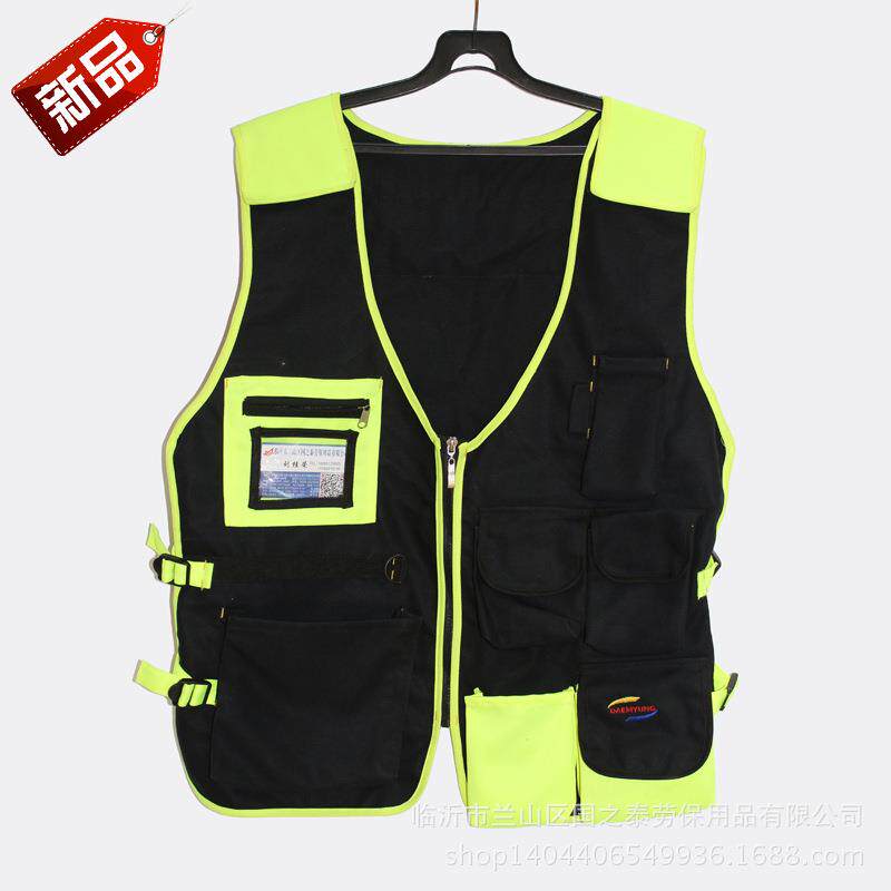 厂供多功能工多功能具包马甲优劳质帆工布加厚维背心工地电工修保