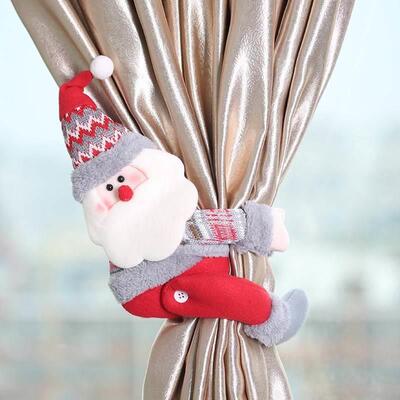 Christmas decoration curtain cartoon doll buckle ornaments
