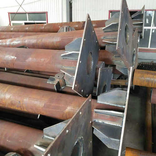 厂家销售双悬臂F杆交通标志杆交通标牌高速路牌立杆F杆型单柱式
