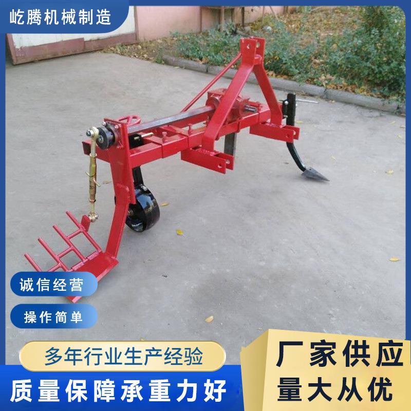 四轮后置双梁振动铲收葱机快速单行挖葱机单梁加重型大葱收获机