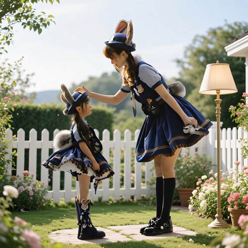 疯狂动物城朱迪兔子警官COS服装成人儿童罗莉塔公主裙Cosplay女装