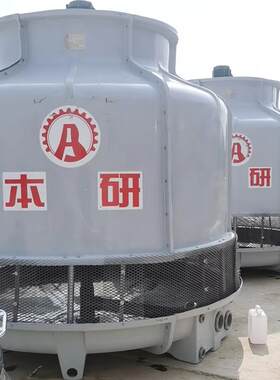 空压机配套圆形逆流玻璃钢凉水塔制氮气体冷却风机填料价格优惠