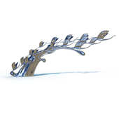 摆件园林景观售楼部雕塑抽象源头户外工厂不锈钢镜面广场园林园林