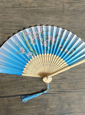 风景点厂家舞蹈扇子扇子工艺竹雕