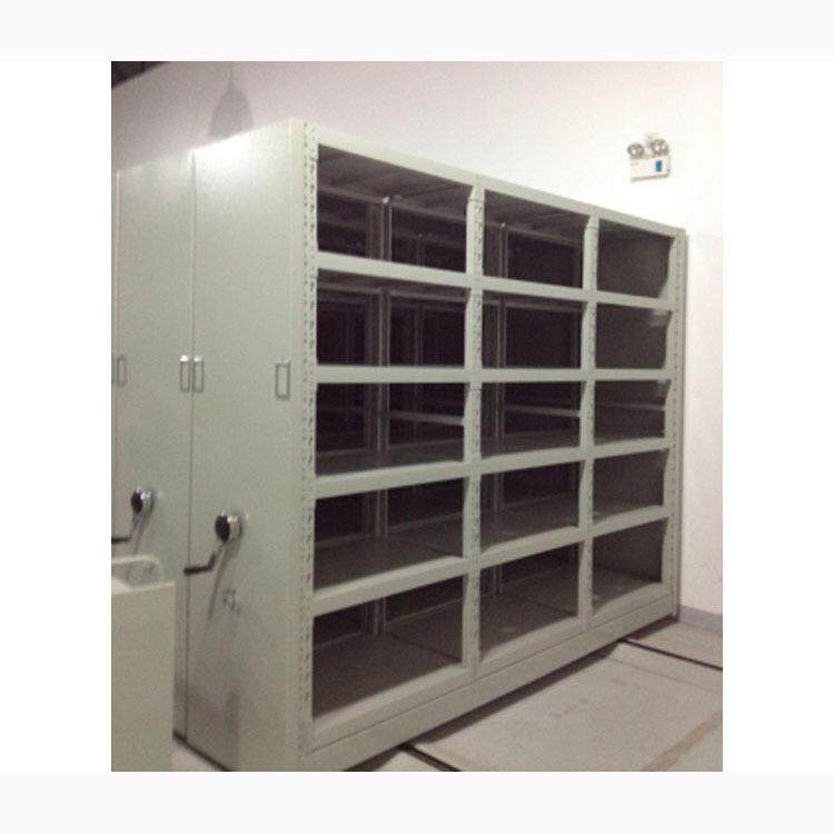 全钢金属拆装货架移动物料架储物架仓储移动密集货柜摇臂柜资料架