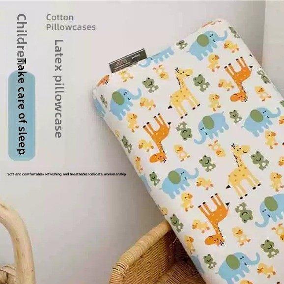 乳胶枕头套30x50单人儿童纯棉卡通枕套小号27x44宝宝低枕芯内胆套图片