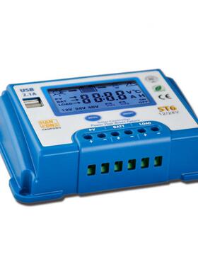 太阳能控制系器阳10A充电PW发M电统大功率ST6-10太能板