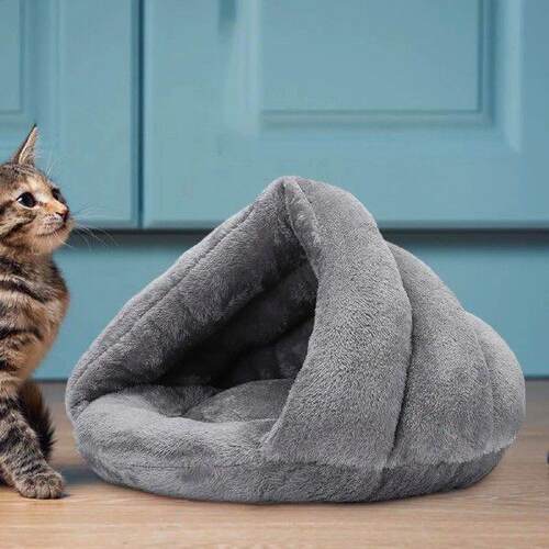 Pet Dog Calming Bed Triangle Shaped Nest Sleeping Bed Pets