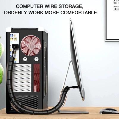 2M/1M Flexible Spiral Cable Wire Protector Cable Organizer C