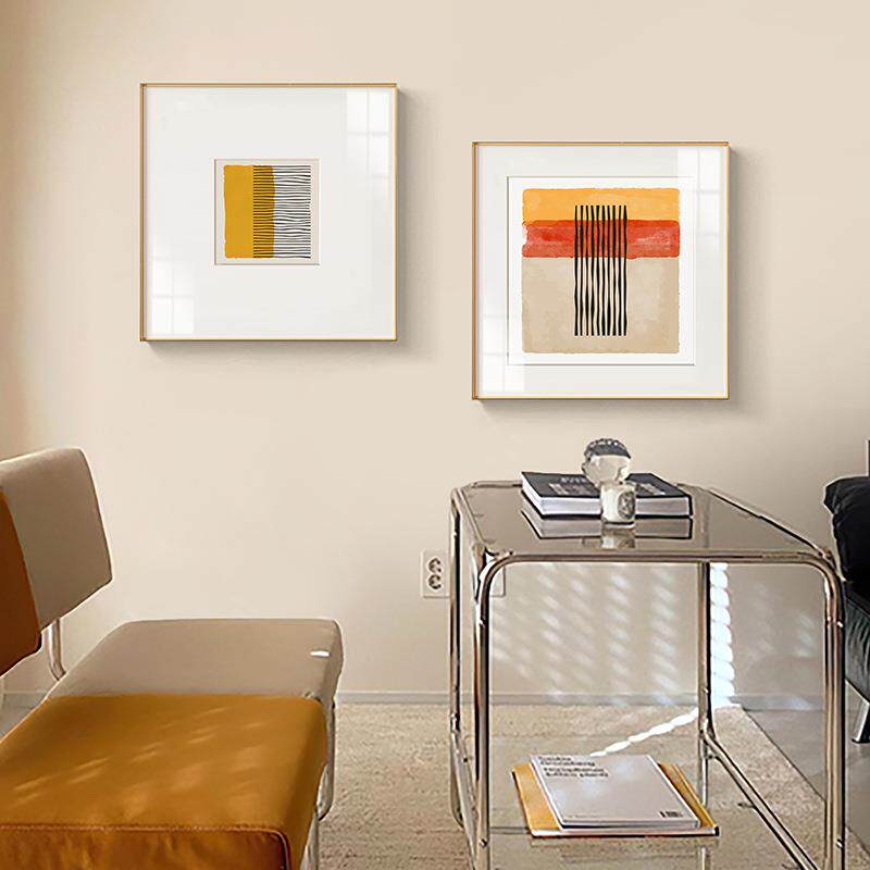 区域 现代抽象装饰画客厅北欧极简沙发壁画卧室餐厅立体卡纸挂画