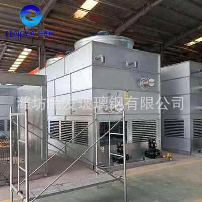 工业型闭式冷却塔方形玻璃钢流横逆式流冷定BLN-6T却水塔制厂家