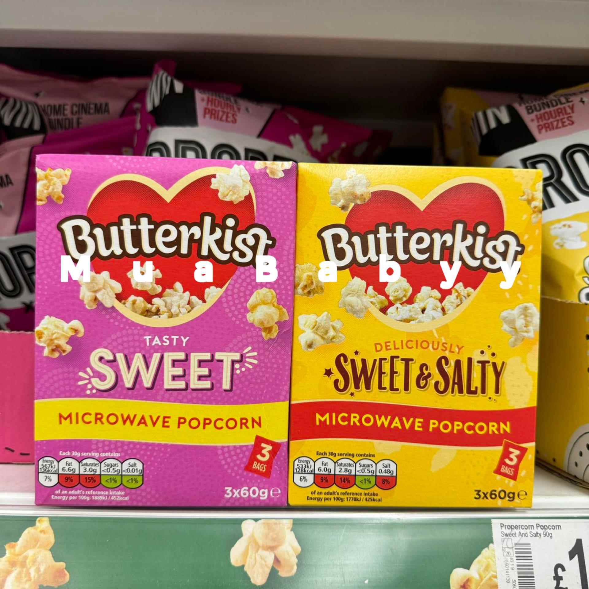 北京现货 英国Butterkist Microwave Popcorn微波炉爆米花零食
