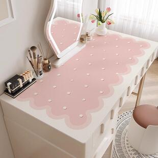 梳妆台双面革桌垫防水免洗卧室轻奢高级感茶几桌布化妆桌面保护垫