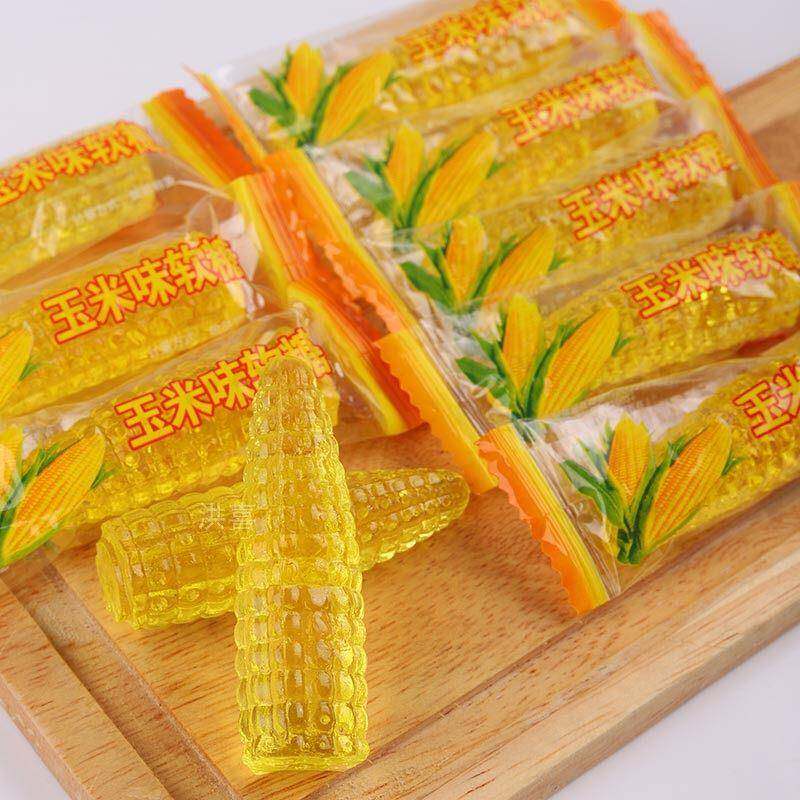 玉米糖软糖500g糖果散装小零食水晶加长6cm
