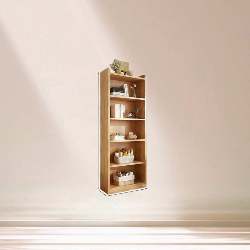 书架实木书柜置物架家用靠墙儿童简易学生储物柜落地多层收纳