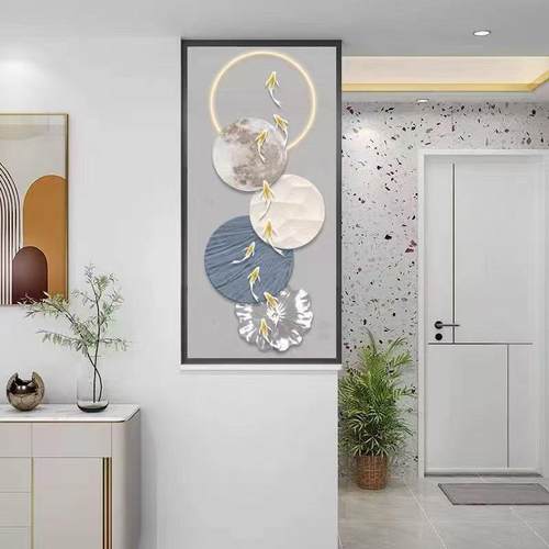 简约钢化玻璃屏风隔断客厅遮挡入户门玄关卫生间厕所半墙隔断定制