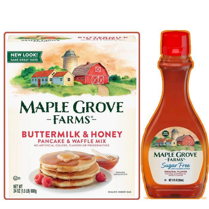 PAN CAKE MIX美国进口枫树农场煎饼预拌粉班戟粉华夫饼制作粉680g