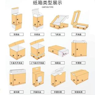 盒快递打包箱定做批发 纸箱定制印刷小批量加厚加硬方形扁平包装