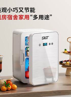 SAST迷你小冰箱冷冻冷藏保鲜家用租房宿舍办公室母乳小型车载冰柜