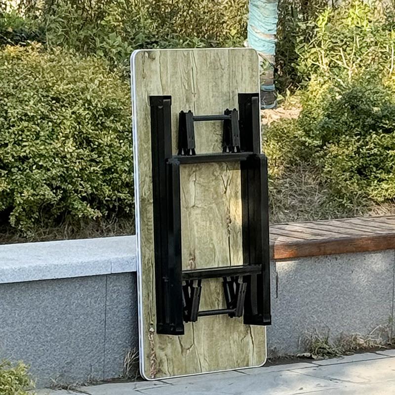 吃饭桌出租屋折叠桌矮简易长方形桌子小餐桌折叠小桌子家用小饭桌