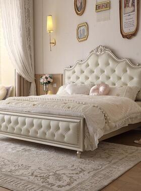 美用式轻奢实木床现代简约双人床高轻奢1.ROK端8米大主卧家储物婚