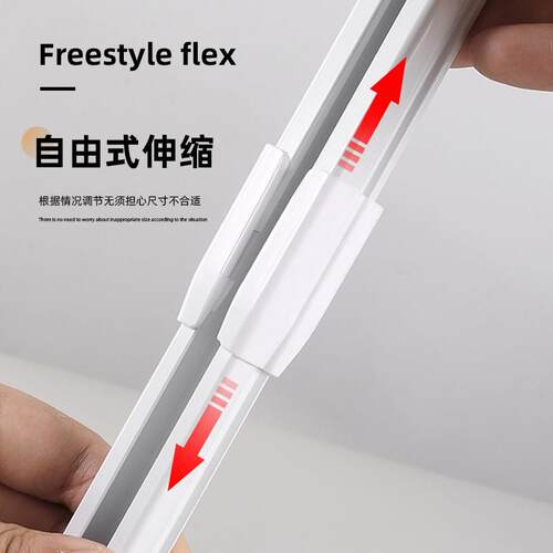 加厚SSGD-120铝合金伸缩窗帘轨道顶装侧帘装滑轨滑直轨导轨音静道