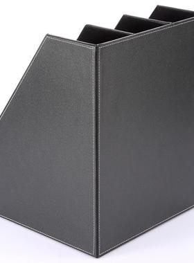 厂家直供件商务办框公用收品皮革三文联文件架创意79613A4资料纳