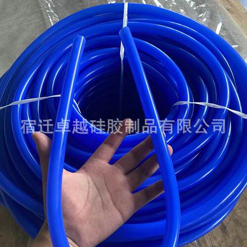 耐高温蓝色硅胶管内径2-25mm工业级汽车真空软管硅橡胶毛细硅胶管
