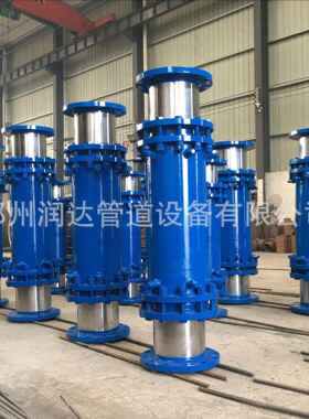 热力管道补偿器直埋式无推力补偿器双向法兰套筒补偿器