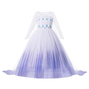 Elsa Princess Dress Frozen Girl Anna For Birthday群峮裙. 1&2
