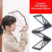 自己理发四面镜子可以看到后脑勺 随身镜 照后脑勺可折叠便携式