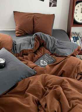 y*J床上件套带芯枕芯被套床单JMH059被四子全一套被整套学生宿舍