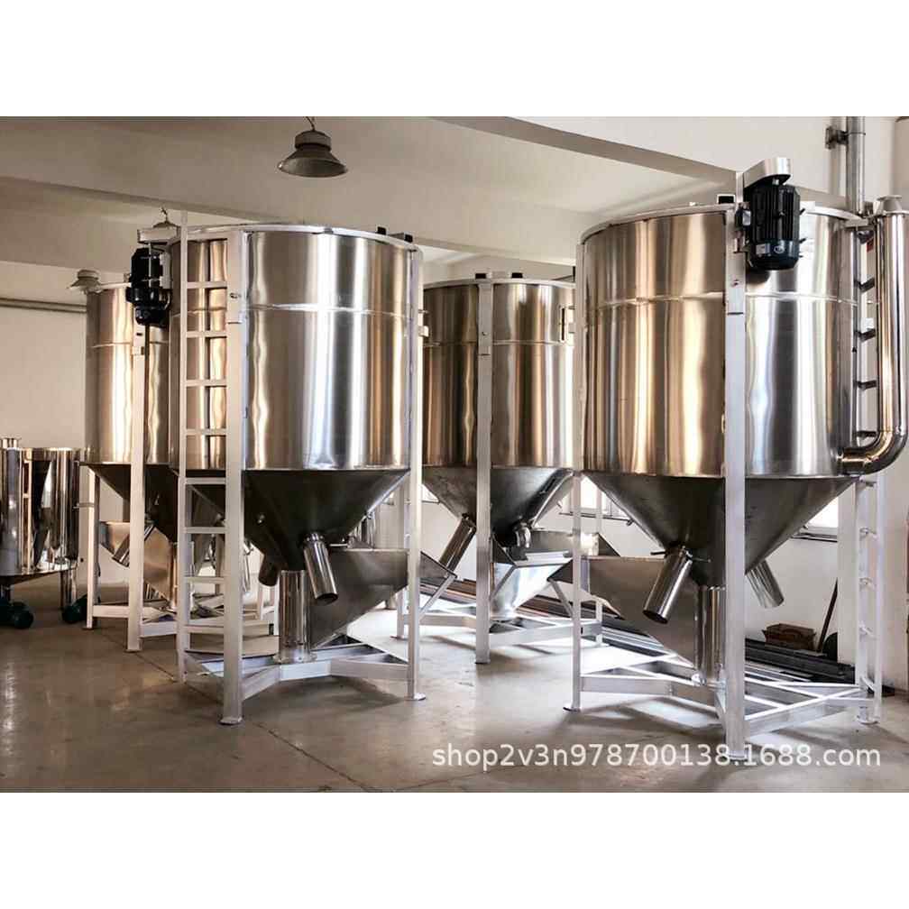 订制塑料颗粒烘干搅拌机订制不锈钢材质规格全塑料颗粒烘干混合机