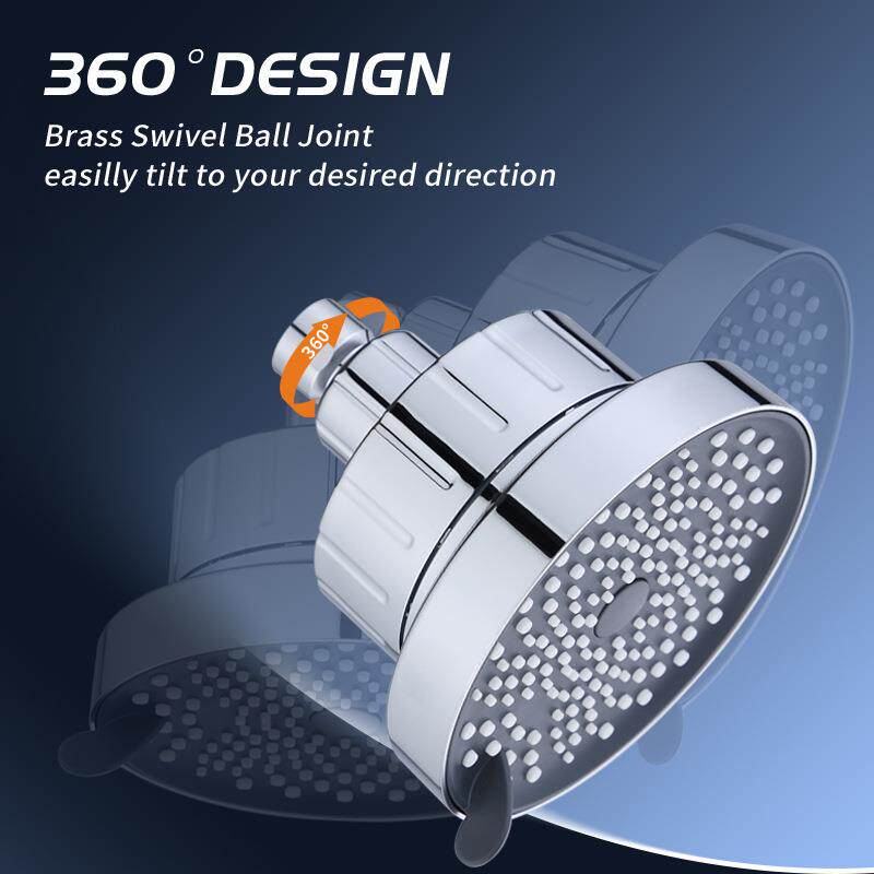 外贸级过滤美式增压淋浴喷头功能圆形顶喷花洒可拆卸更换滤芯