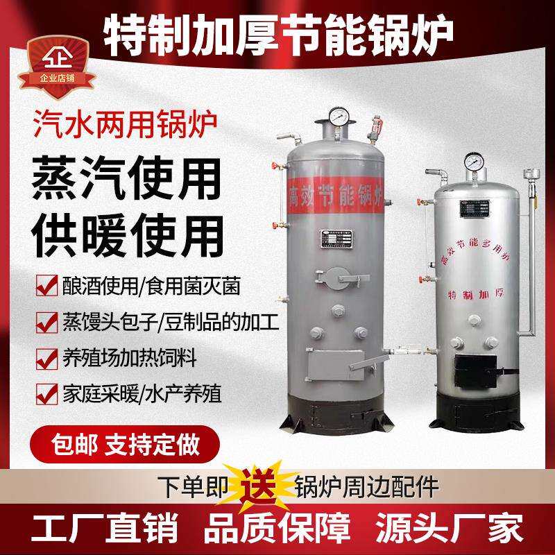 柴煤两用锅炉供暖采暖蒸汽炉农村家用取暖商用小锅炉柴火炉节能