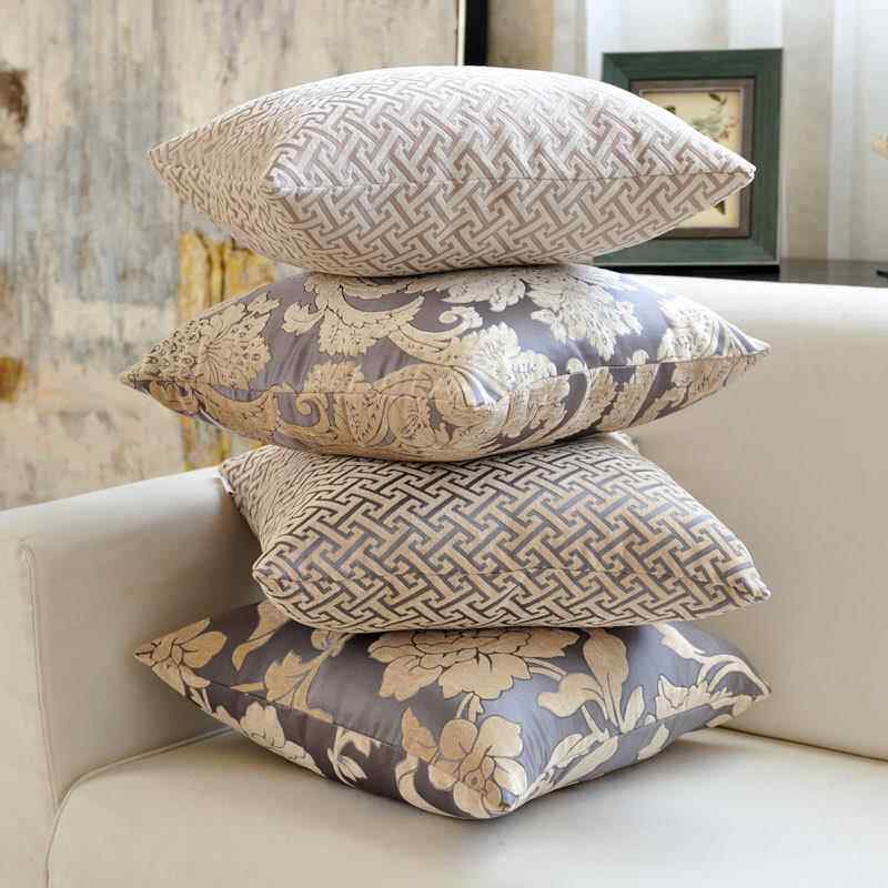 厂家欧式提花抱枕靠垫沙发靠枕抱枕套客厅靠垫腰枕卧室混纺枕头PP