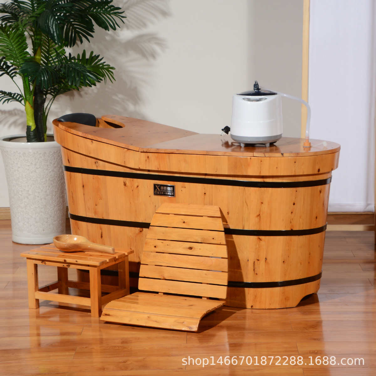 泡澡木桶大人汗蒸熏洗澡沐浴桶家用全身浴缸澡盆大号坐浴盆