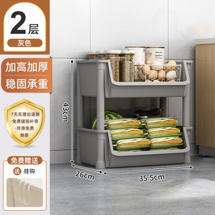 厨房多功能置物架可移动小推车书架落地家用多层零食收纳储物架子