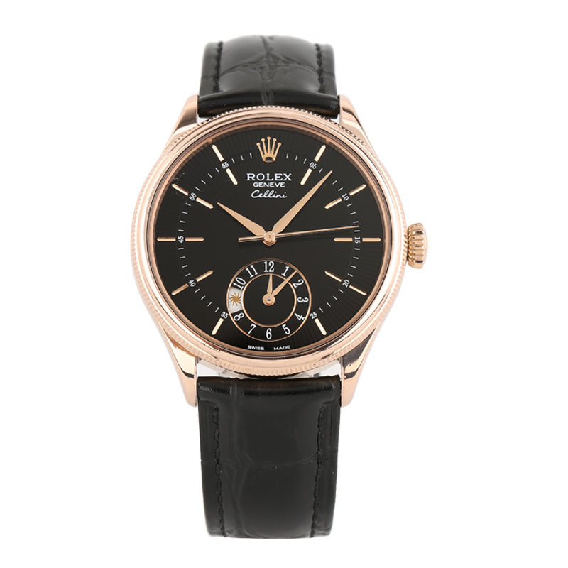 秒拍98新39mm劳力士Rolex切利尼玫瑰金m50525自动机械男腕表正品