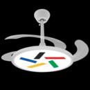 定制图案福彩风扇体彩店吊扇灯隐形风扇灯店铺装 饰大乐透足球篮球