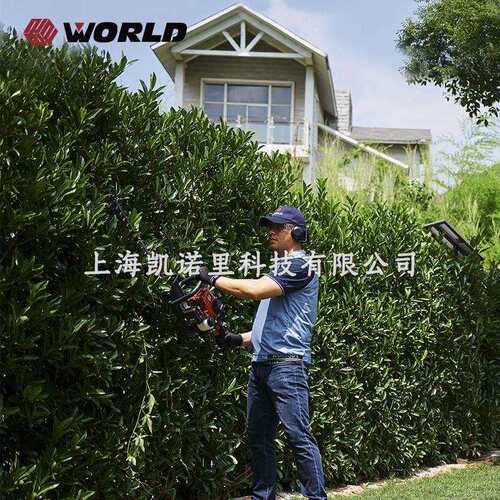 沃得WORLD二冲程汽油绿篱机WT6010双刃篱笆机修理机-园林修剪机械