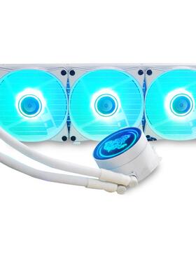 天极风 麒麟白色 240 360 电脑多平台水冷CPU散热器 ARGB 5V光效
