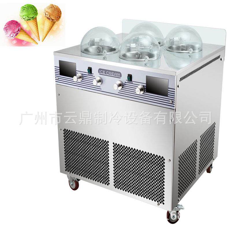 厂家4缸前台冰激凌机gelatomachine智能手工冰淇淋机