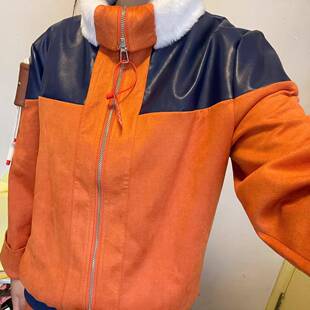 火影COS服全套麂皮绒幼年鸣人cos服一代鸣人漩涡鸣人护额腰包