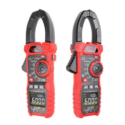 华博HT208A/D高精度钳形万用表交直流电流1000A电工电流表温度NCV