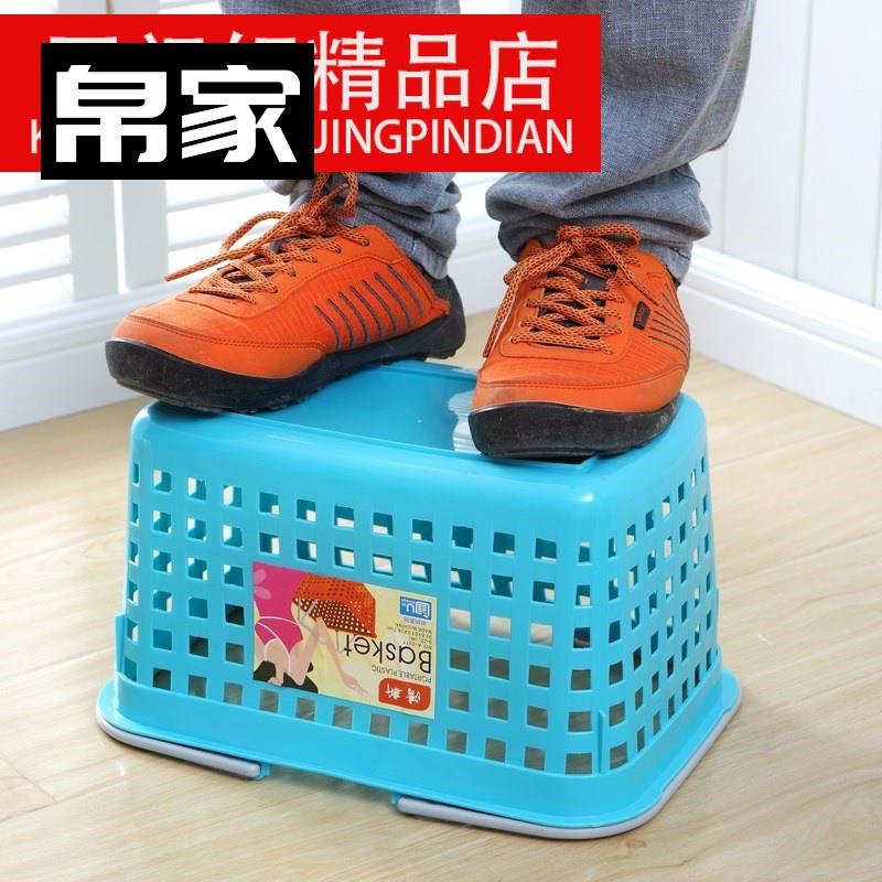 酒水大号塑料手提篮子便利店提篮超市购物篮筐框小号白色水果