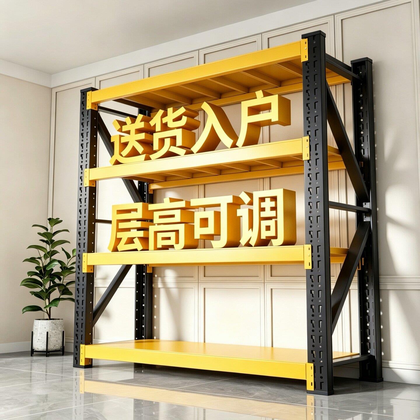 仓储货架多层置物架仓库重型超强承重家用储物架金属货物架铁架子